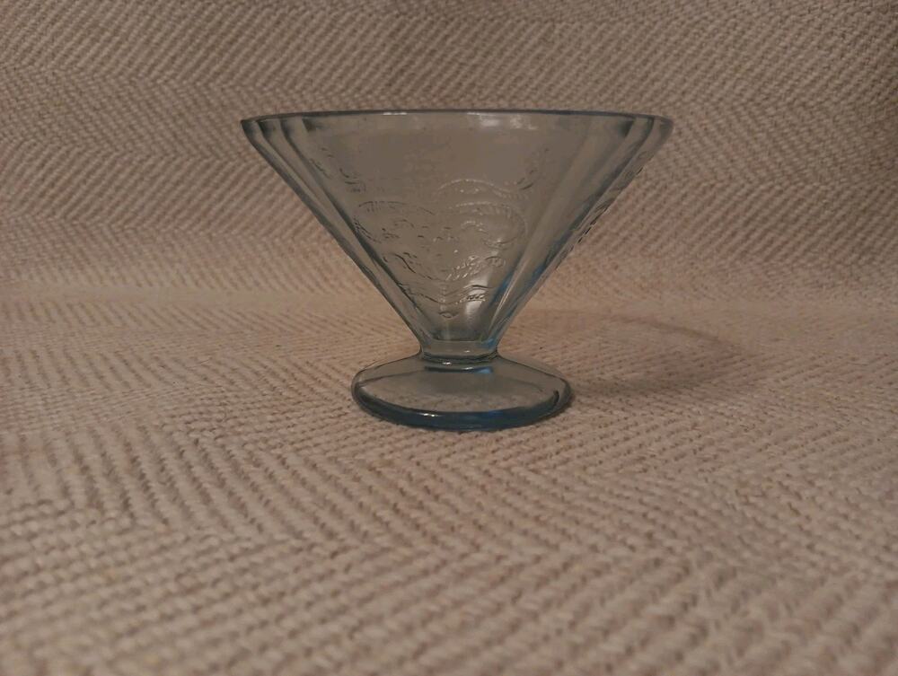 Vintage Indiana Madrid blue Depression Glass sherbet cup Replacement